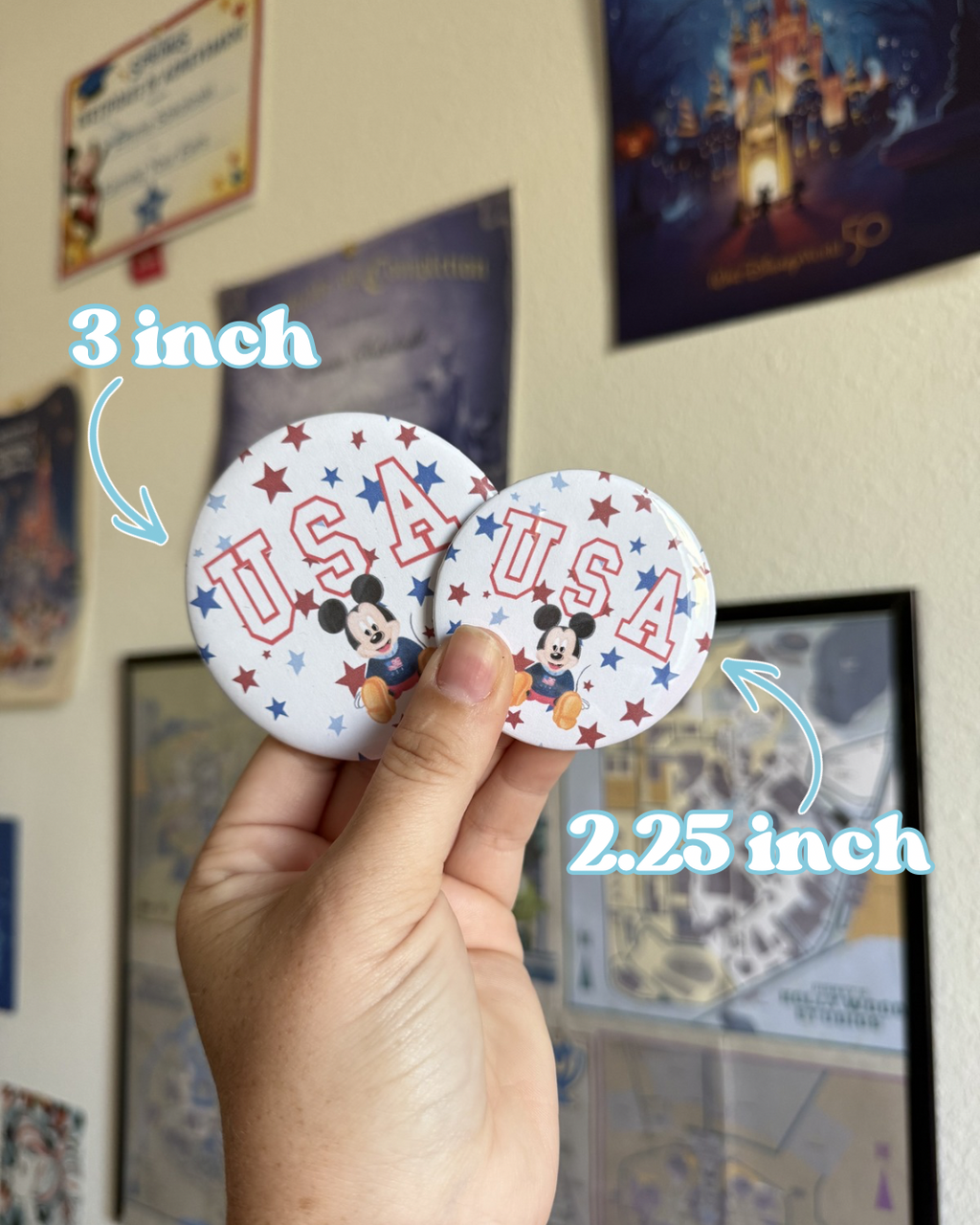 Red, White, and Mouse - 3 Inch