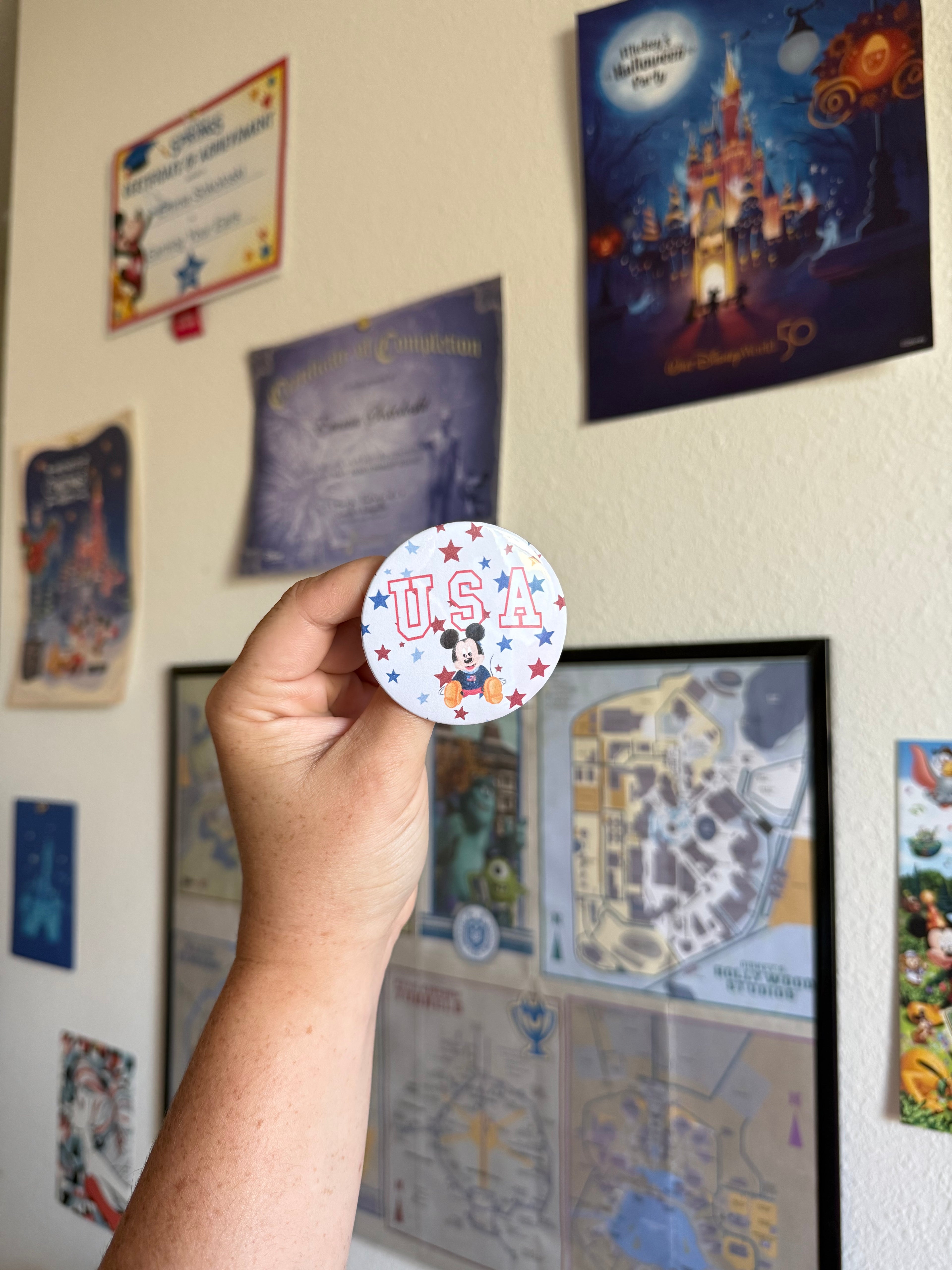 Red, White, and Mouse - 2.25 Inch