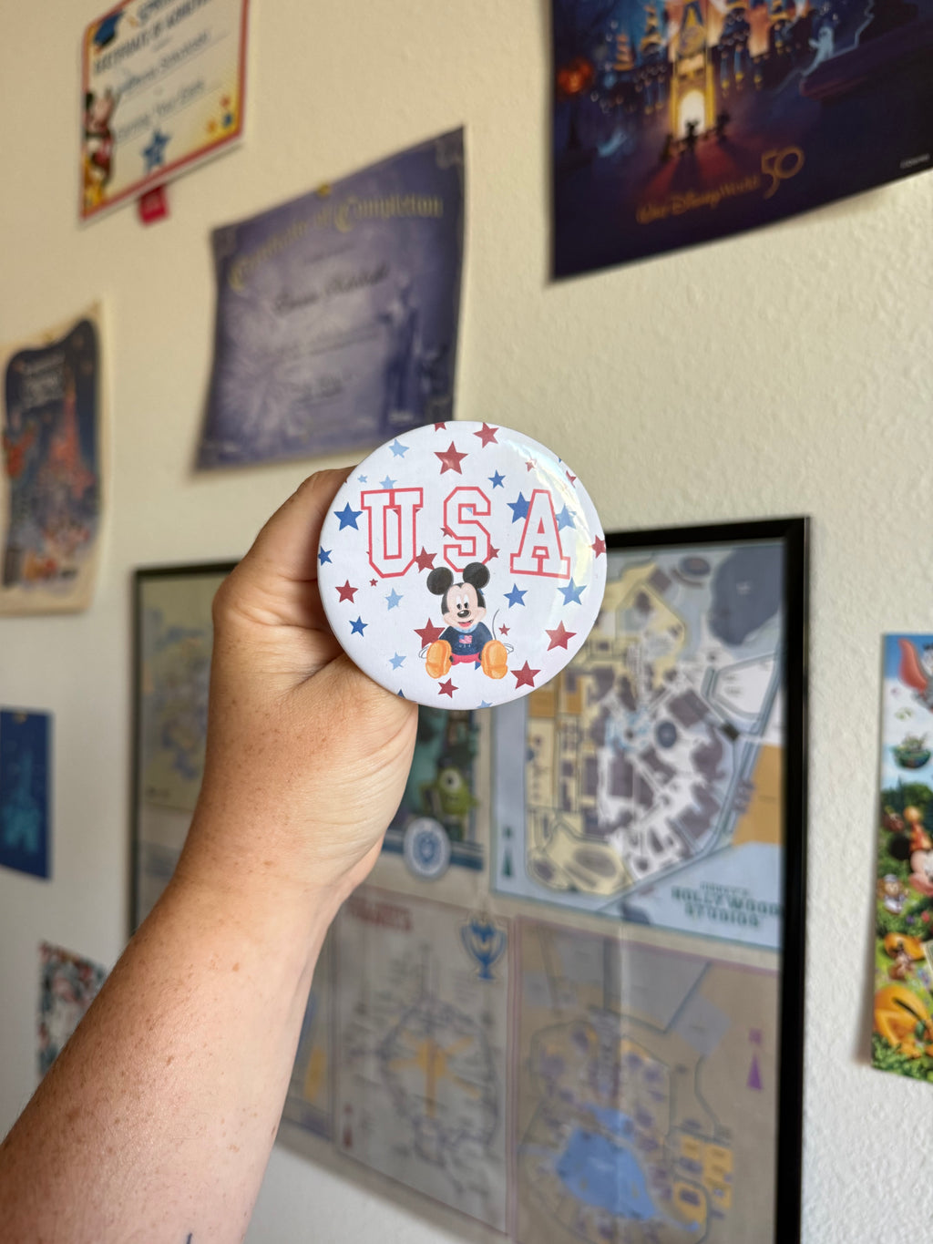 Red, White, and Mouse - 3 Inch